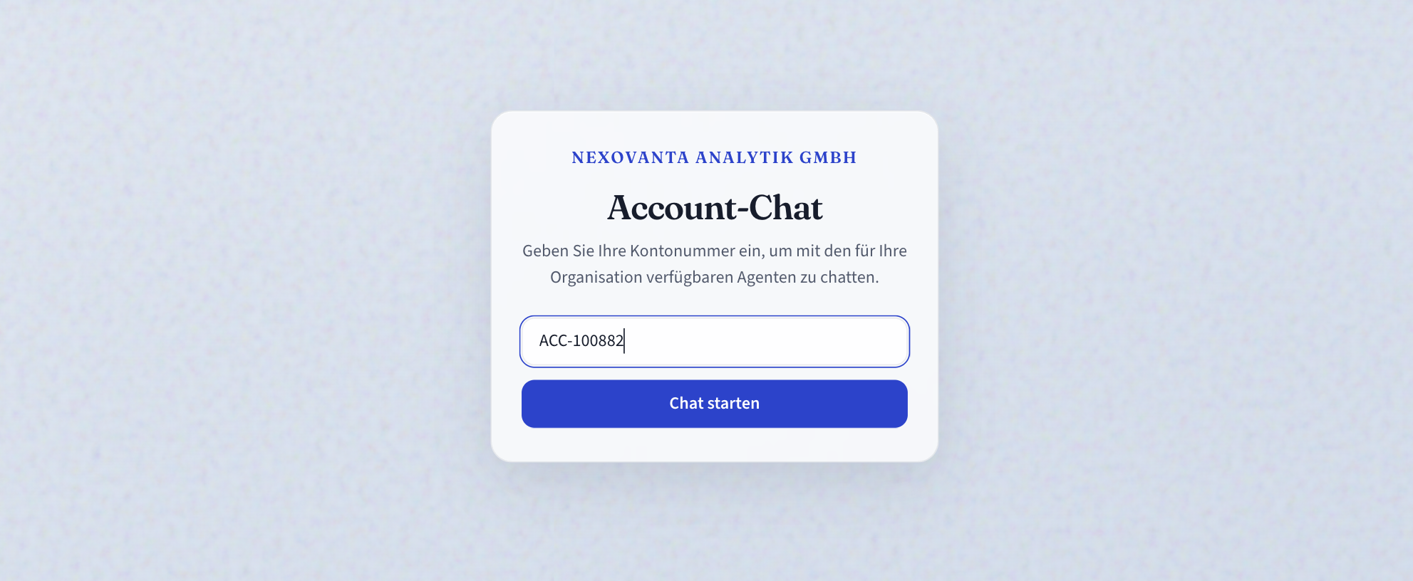 Account-Agent Beispiel