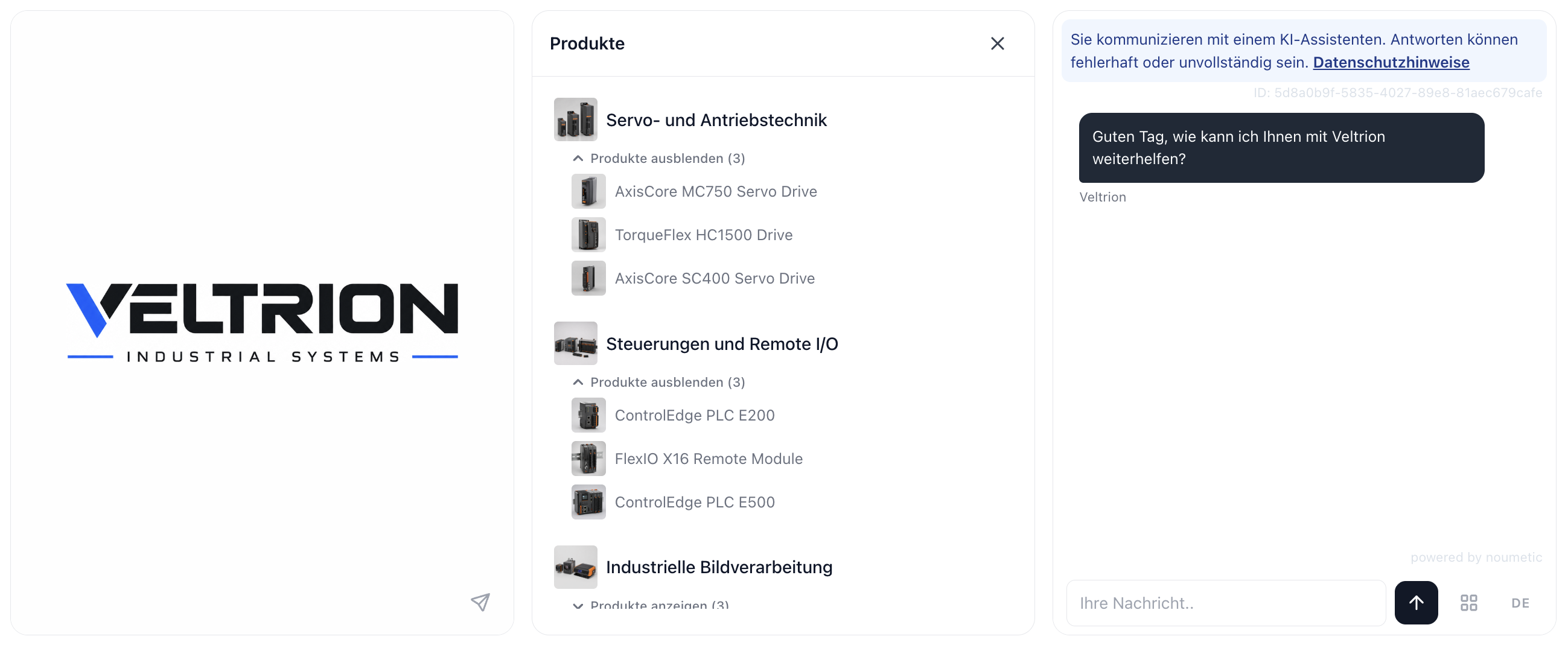 Produktberatungs-Agent Beispiel